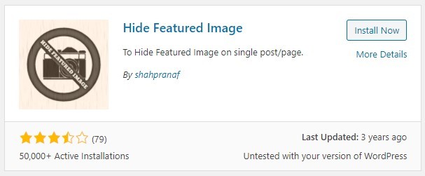 how to hide featured image in wordpress post