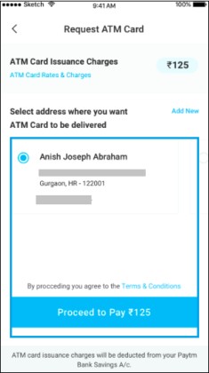 How to apply for paytm debit card