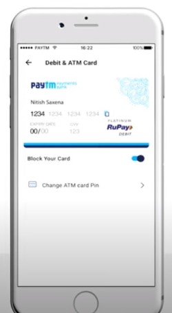 How to block your paytm debit card