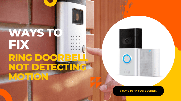 Ring doorbell not detecting motion